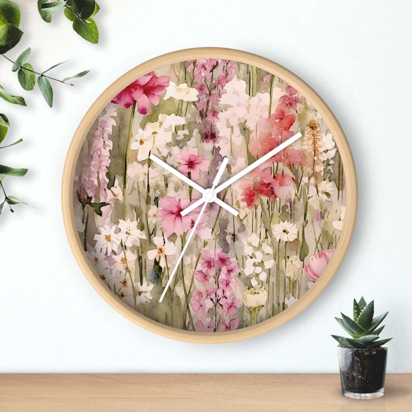 Floral Wall Clock