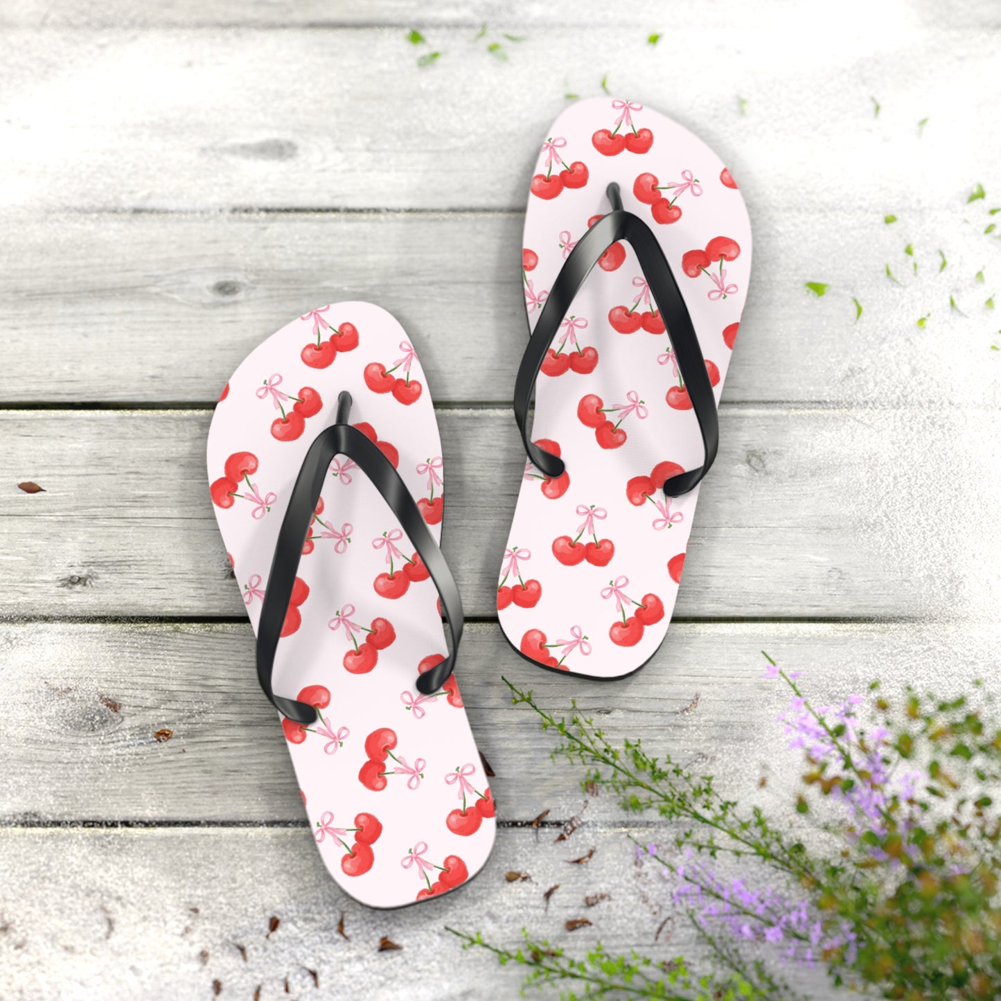 Cherry Flip Flops