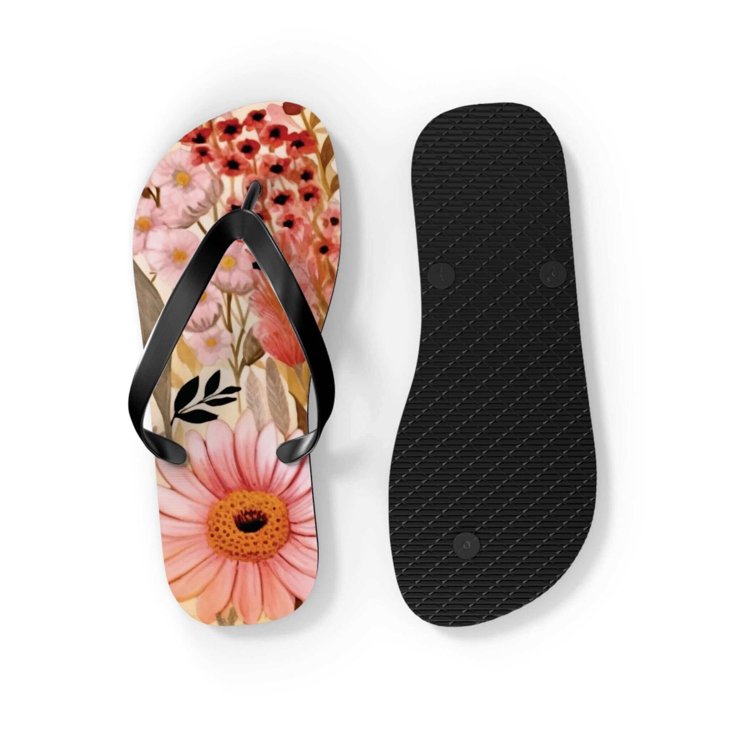 Floral Flip Flops