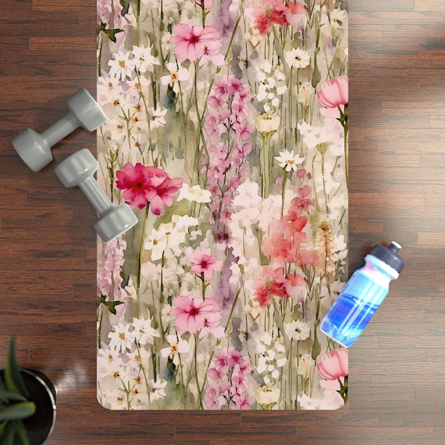 Floral Rubber Yoga Mat