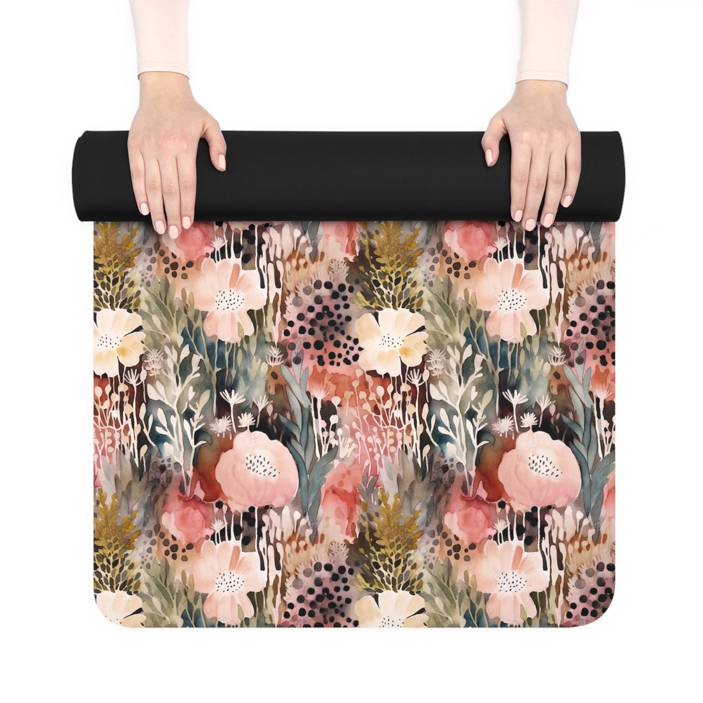 Floral Rubber Yoga Mat