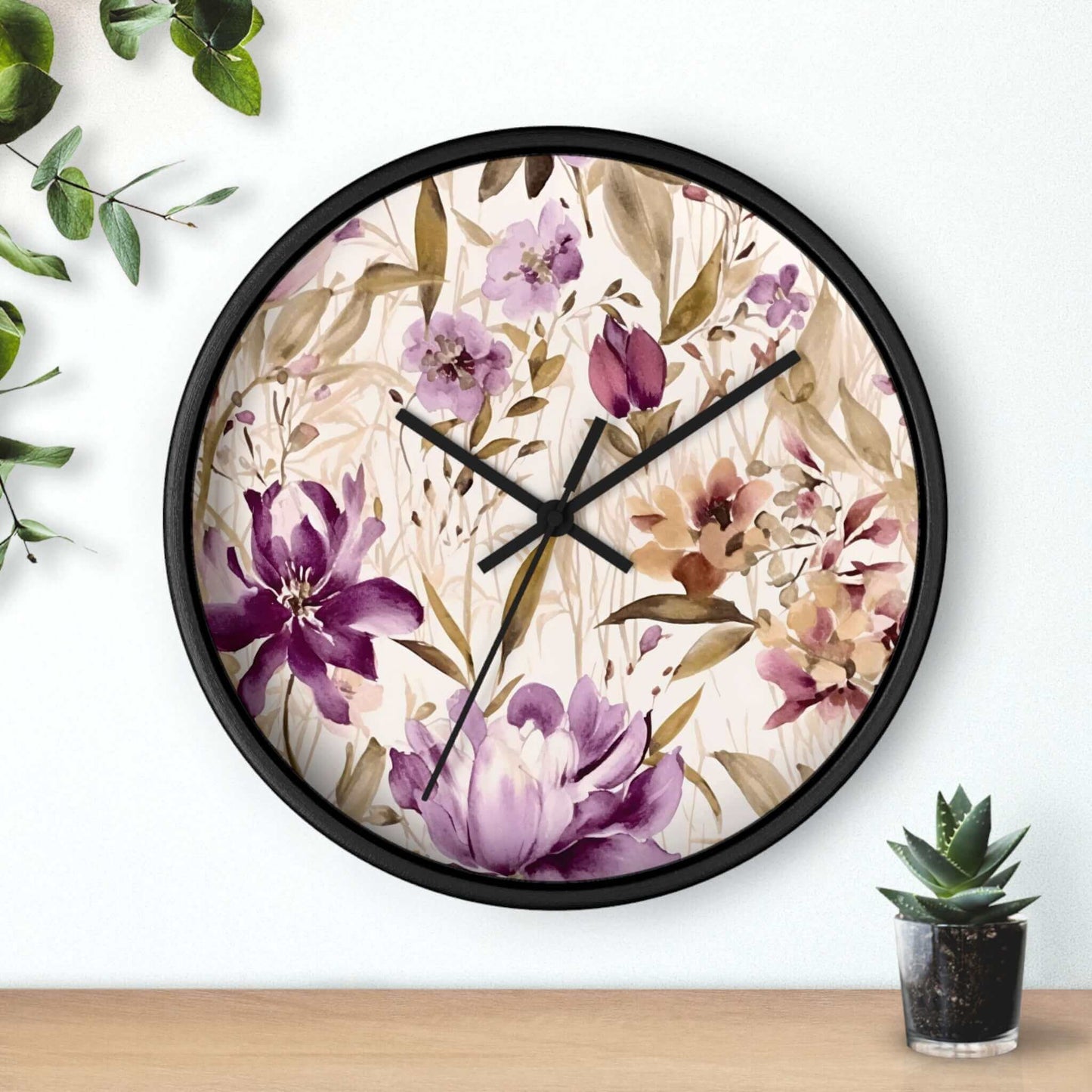 Floral Wall Clock