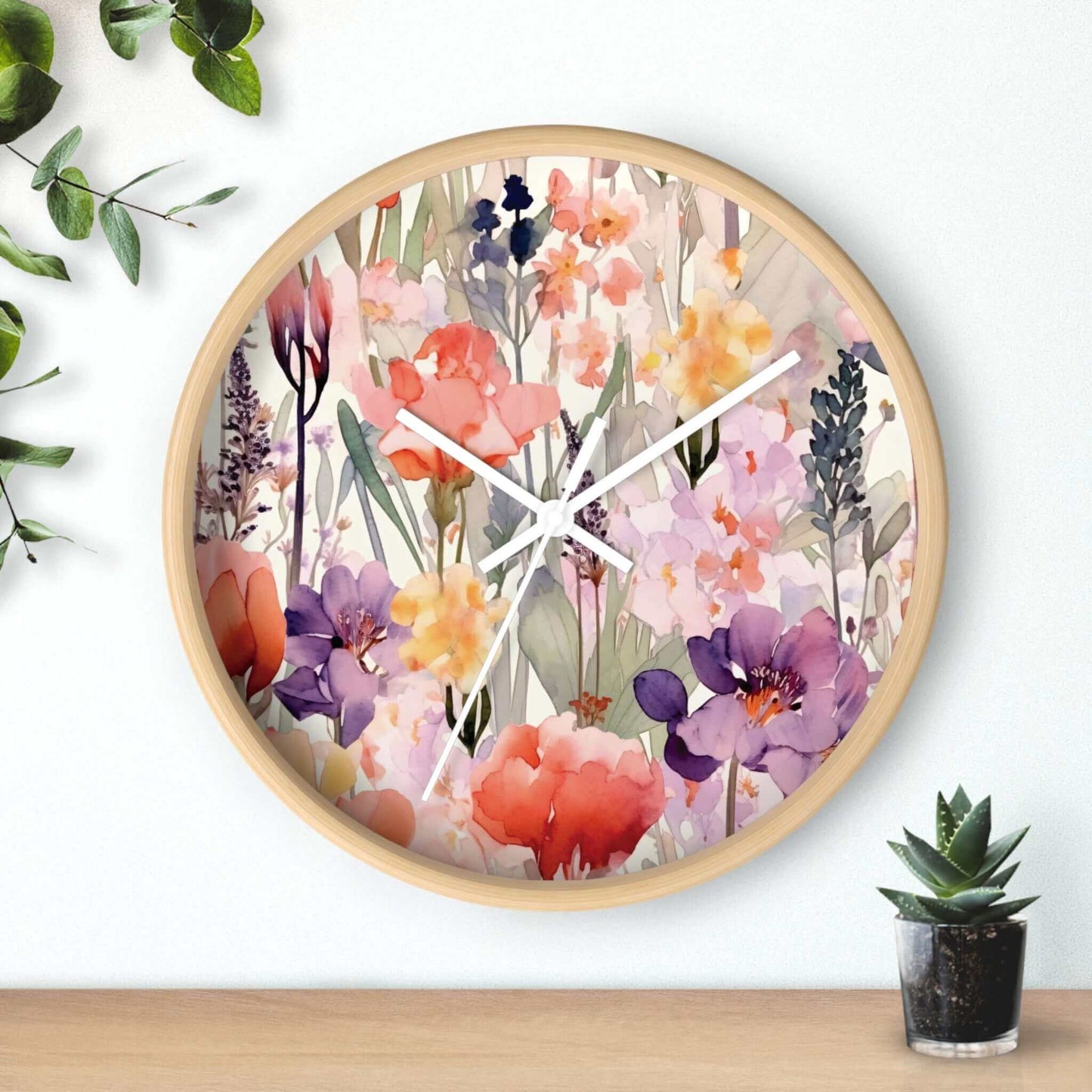 Floral Wall Clock