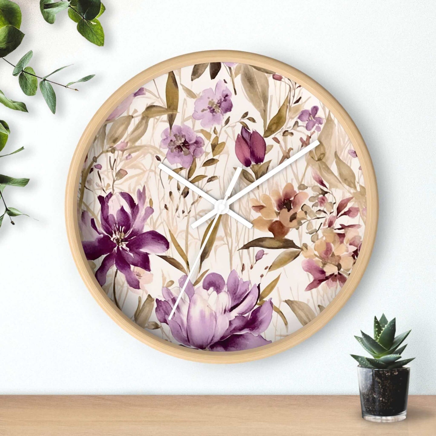 Floral Wall Clock