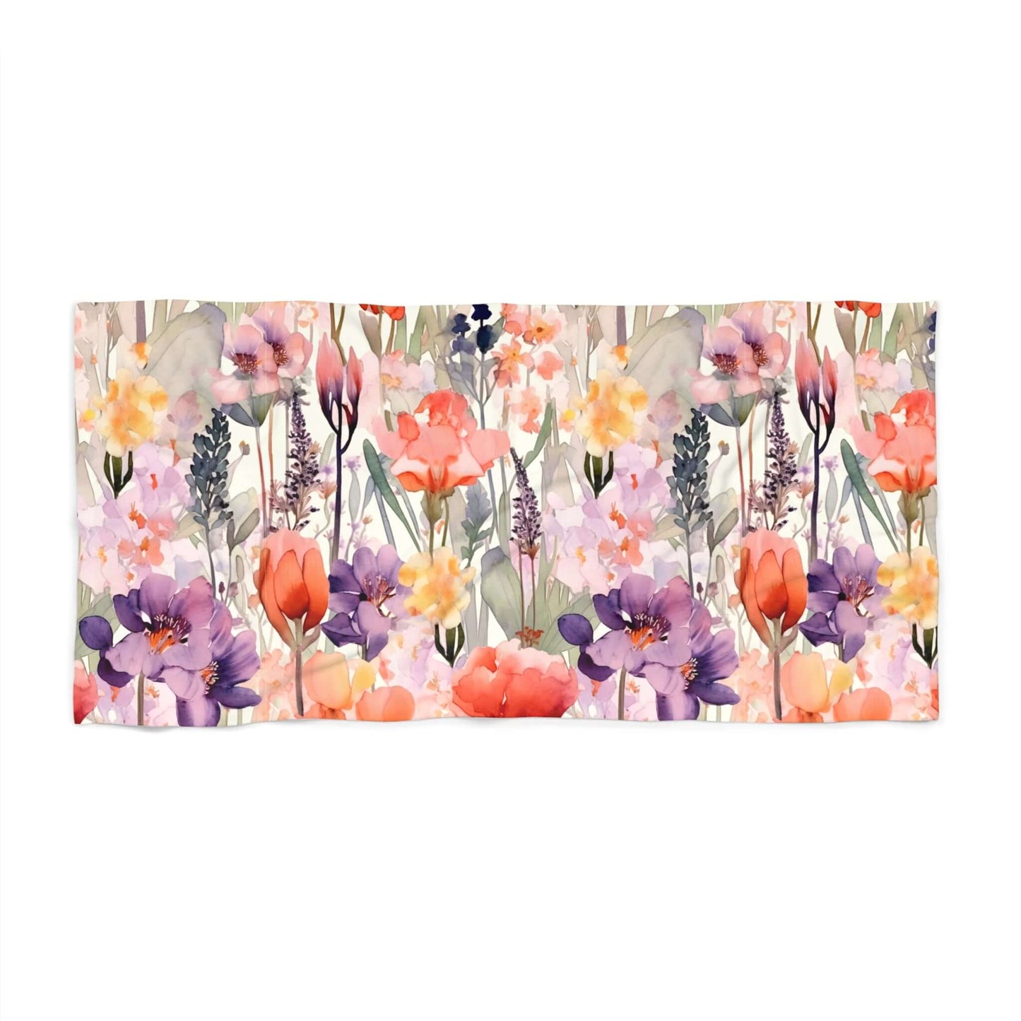 Floral Beach Towel