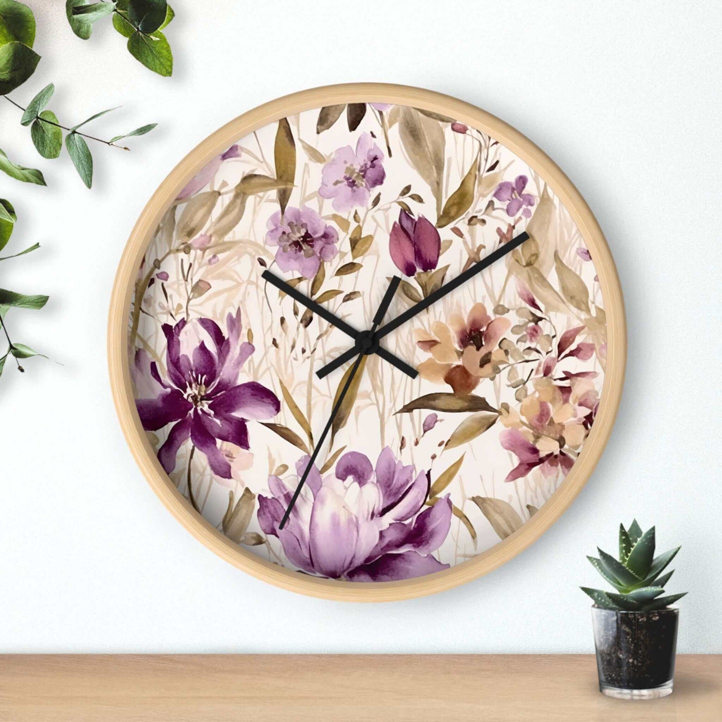 Floral Wall Clock