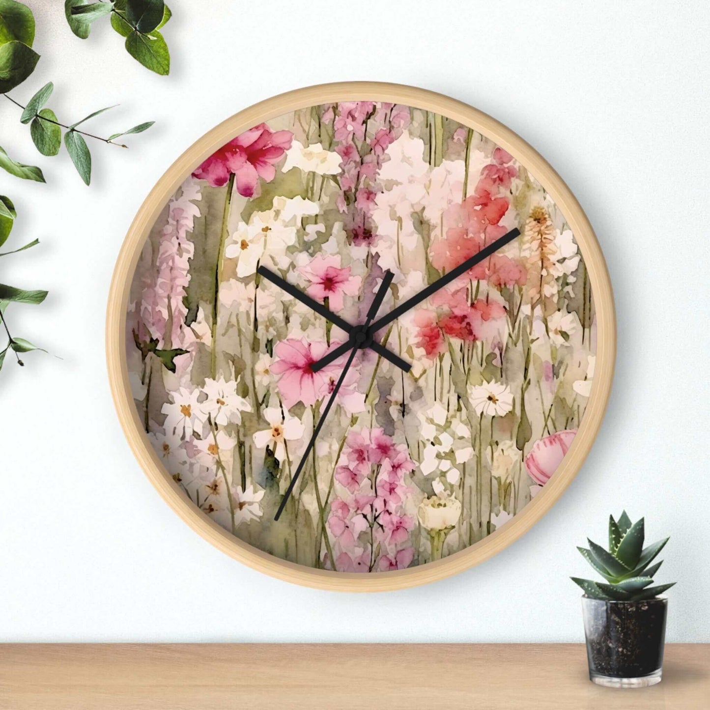 Floral Wall Clock