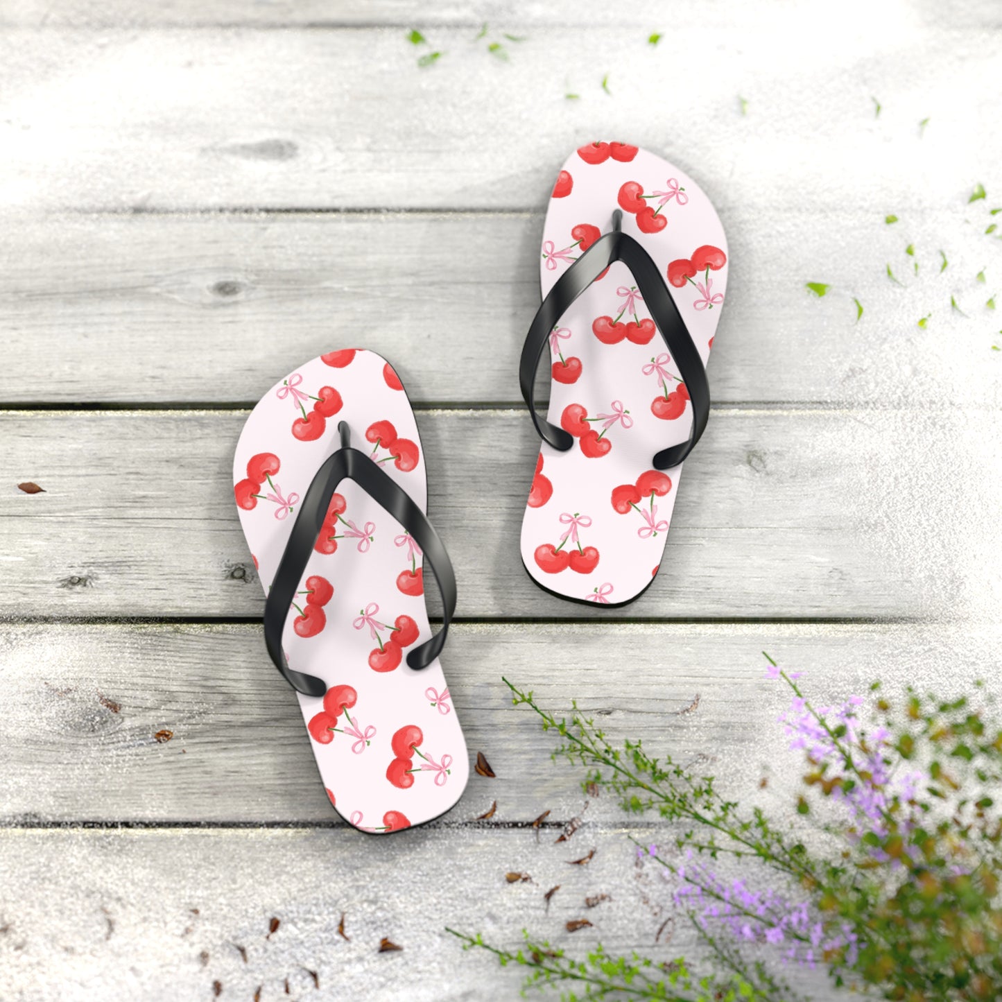 Cherry Flip Flops