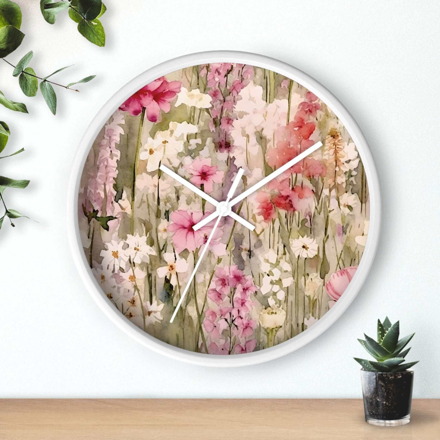 Floral Wall Clock