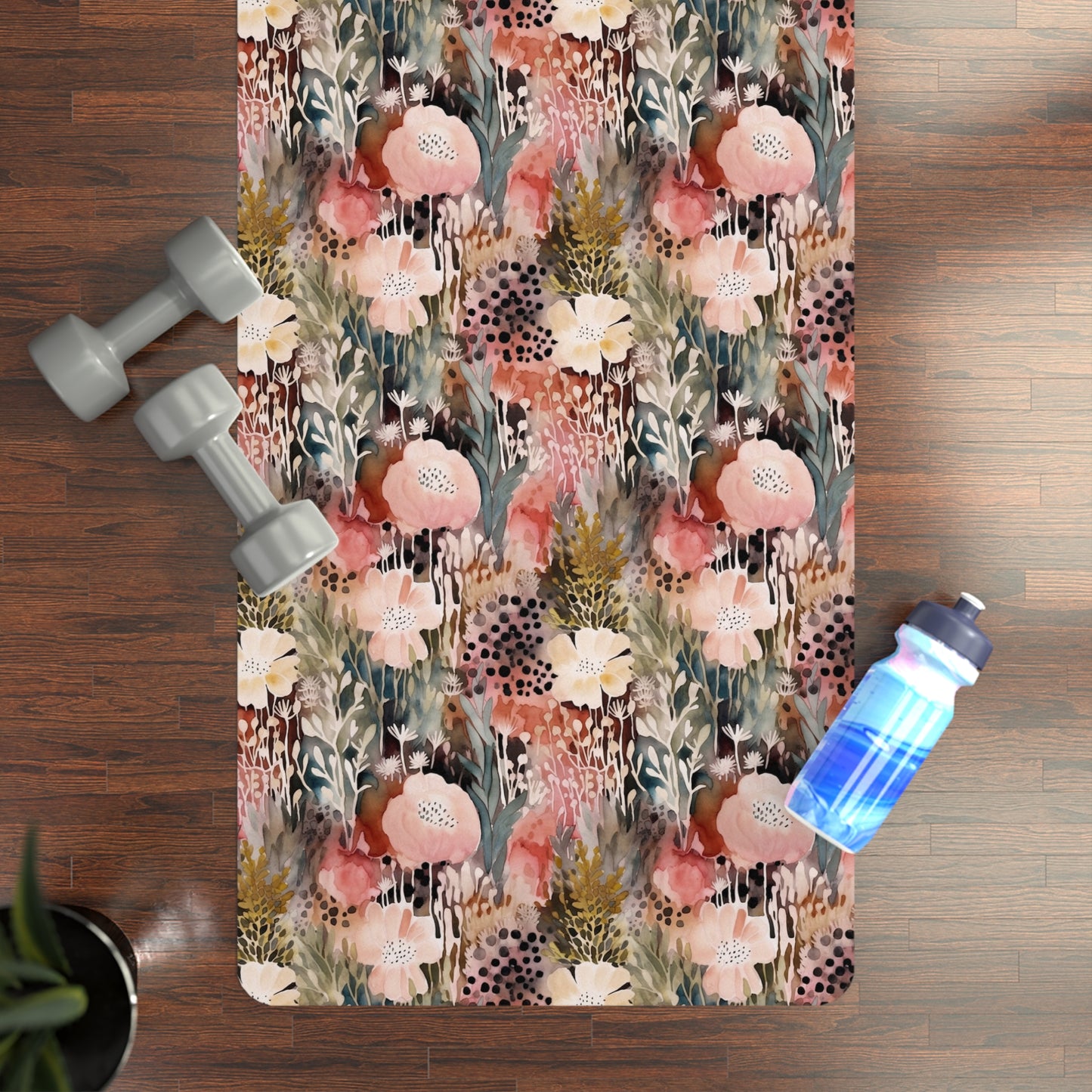 Floral Rubber Yoga Mat