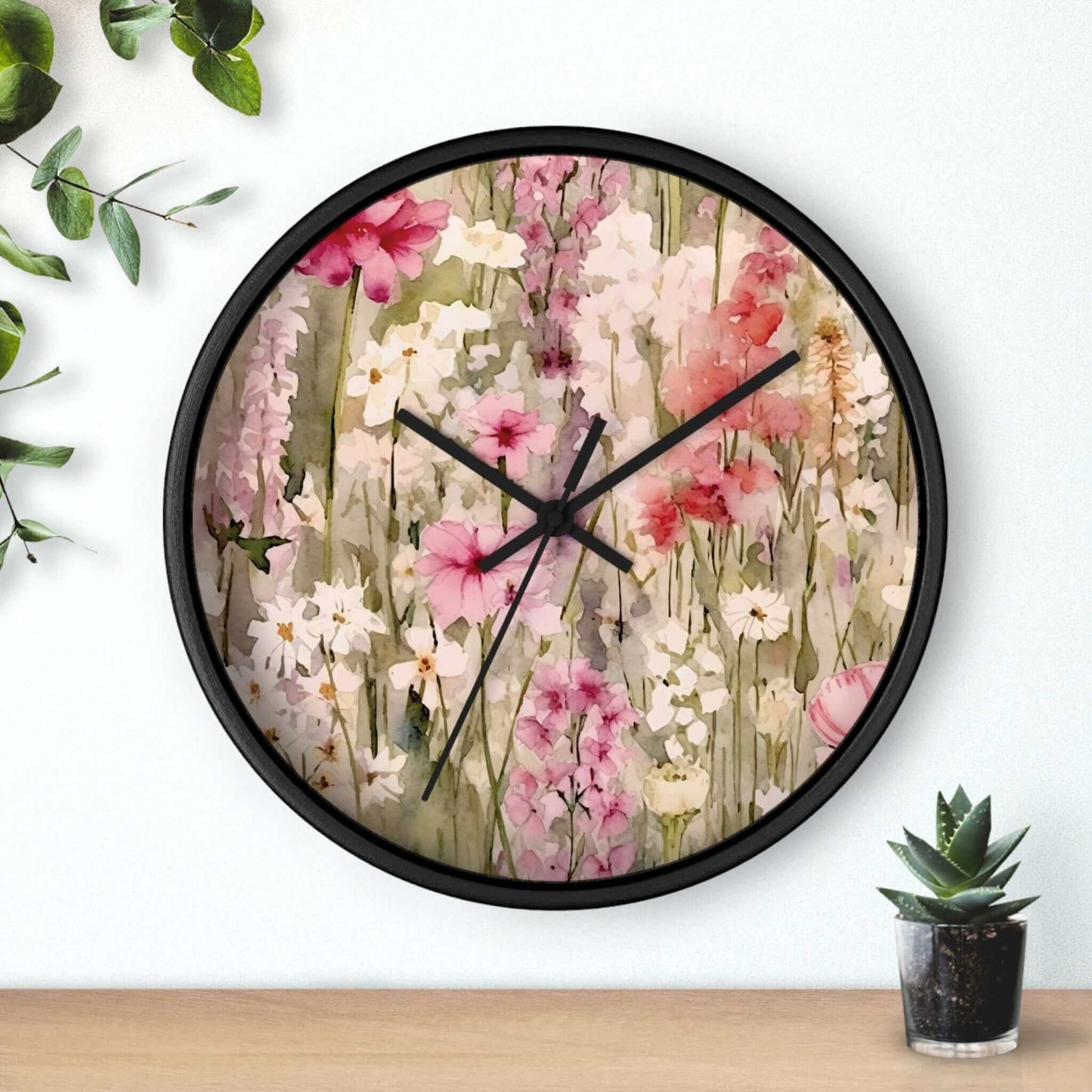 Floral Wall Clock