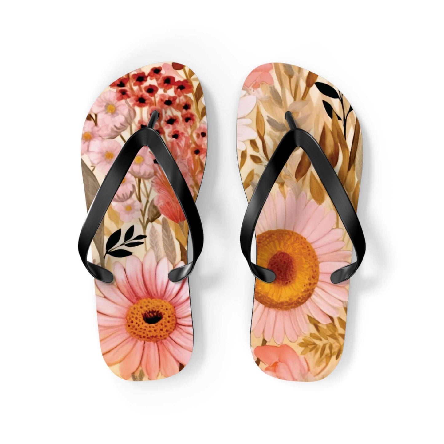 Floral Flip Flops