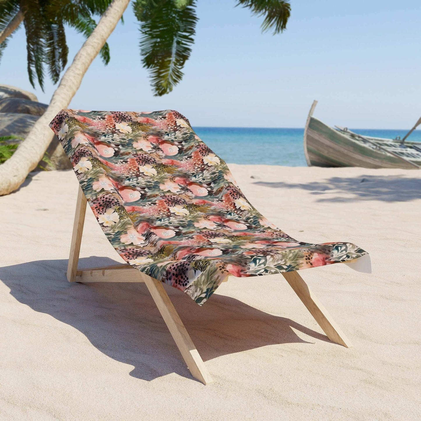 Floral Beach Towel