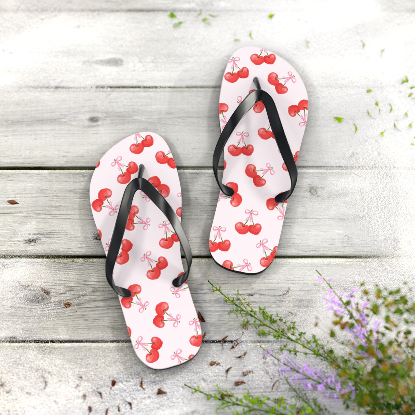 Cherry Flip Flops