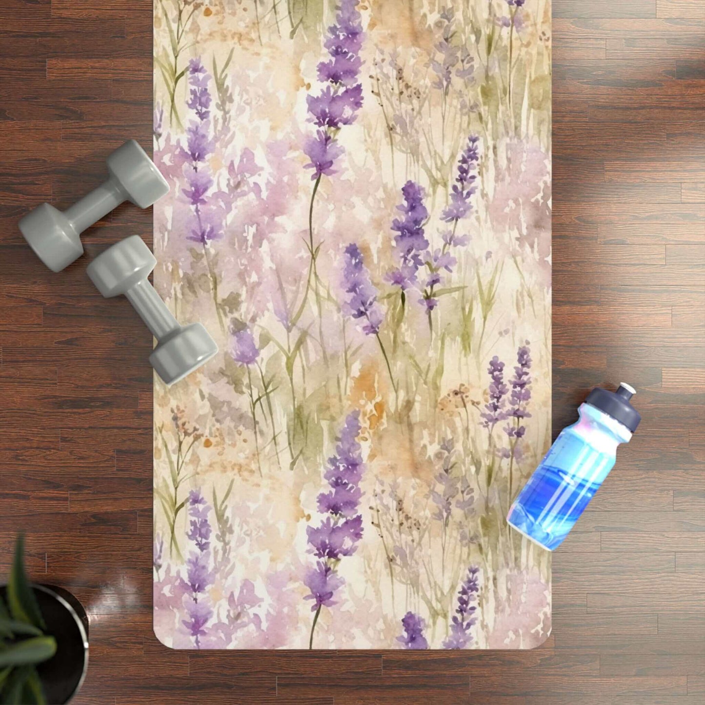 Floral Rubber Yoga Mat