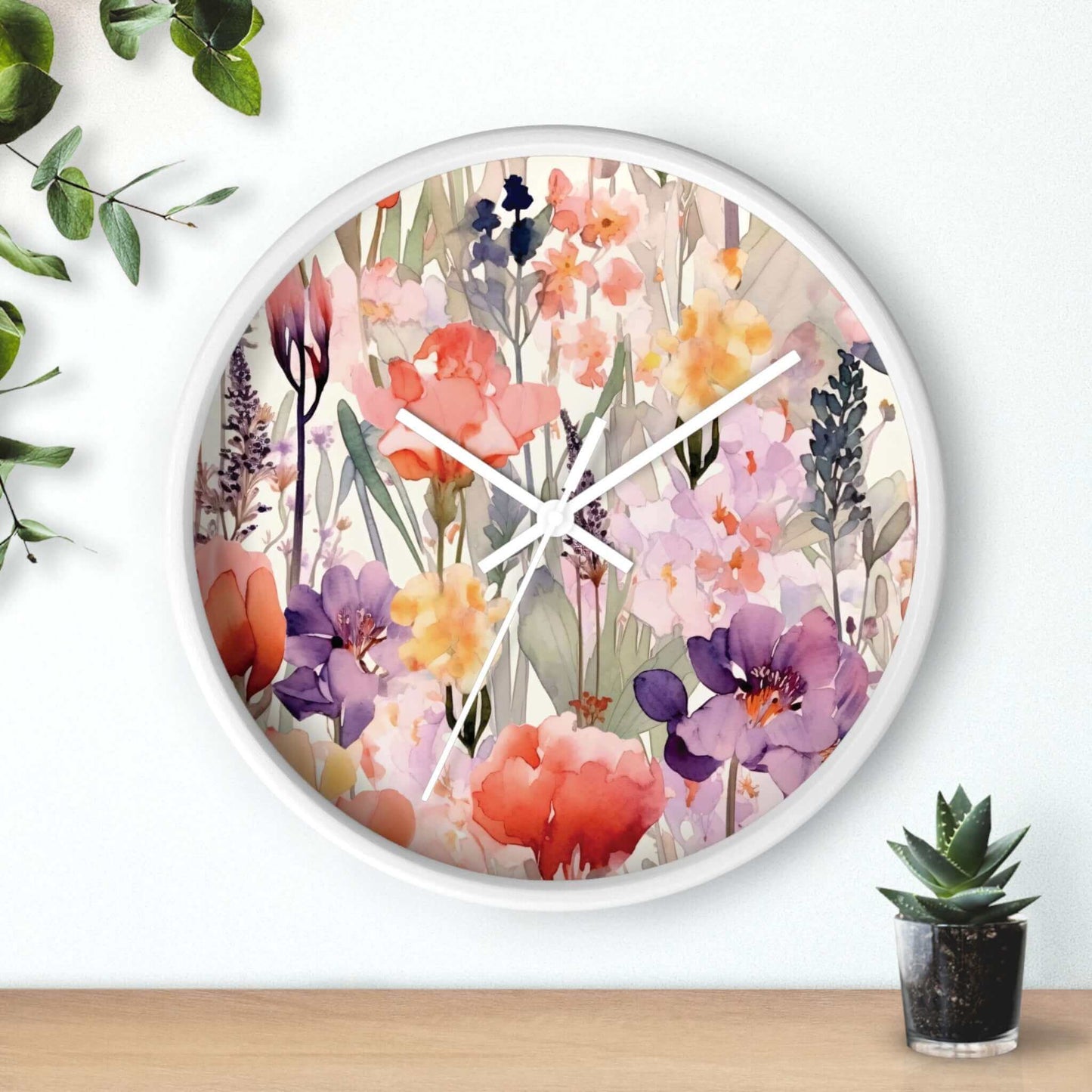Floral Wall Clock