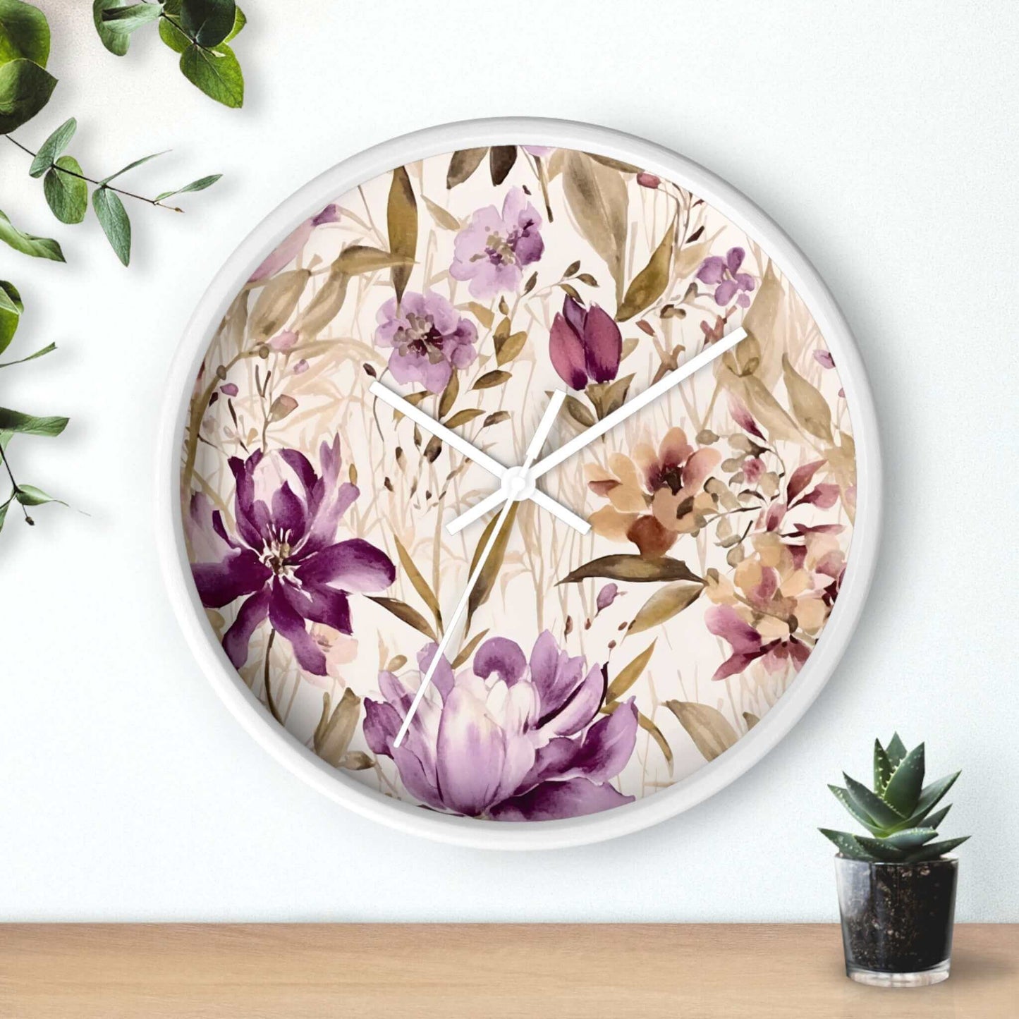 Floral Wall Clock