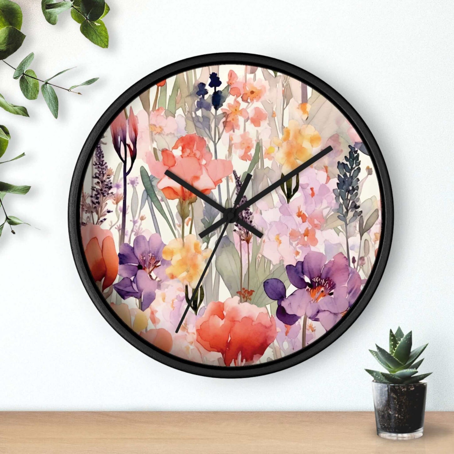 Floral Wall Clock