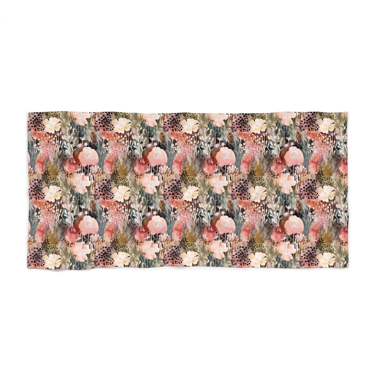 Floral Beach Towel