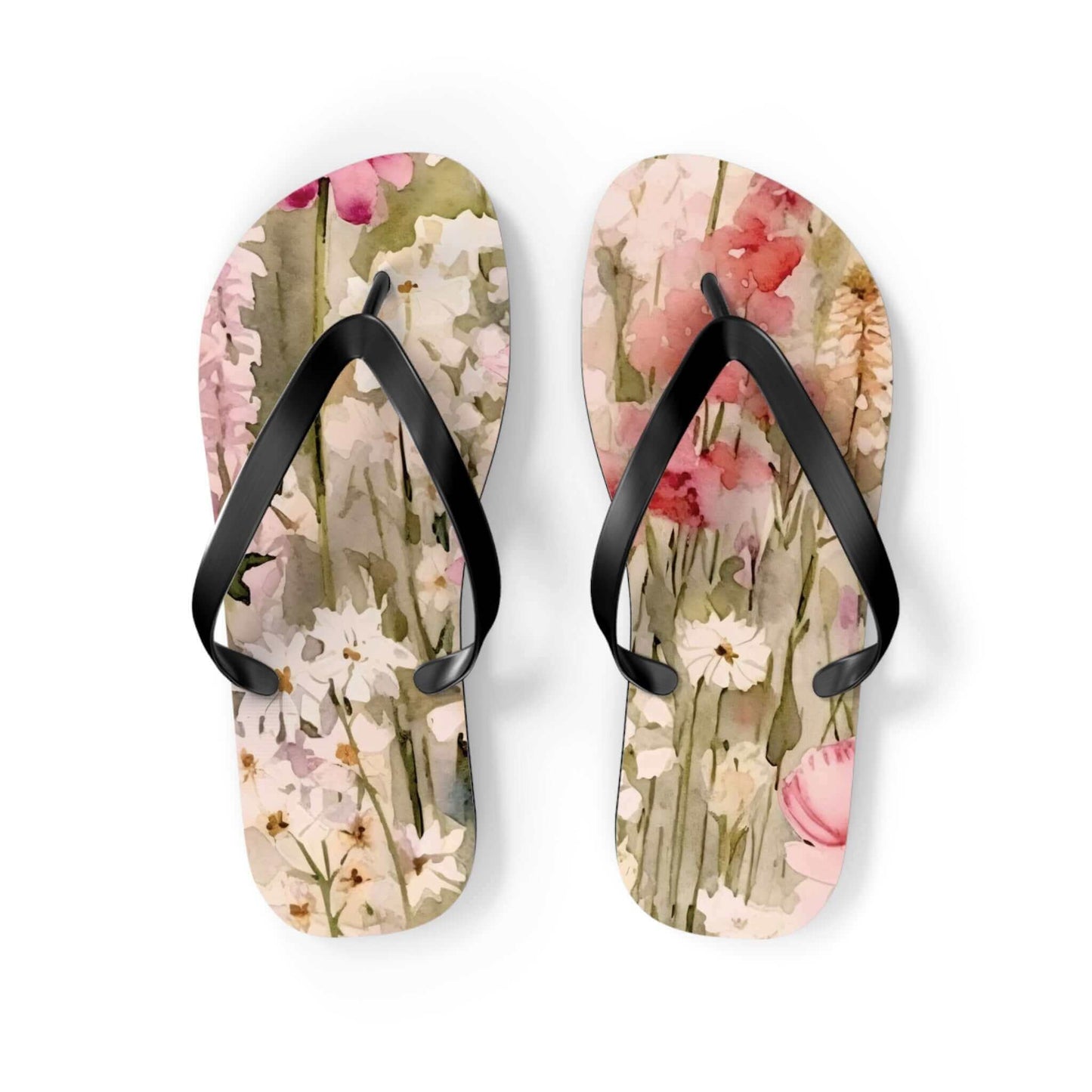Floral Flip Flops