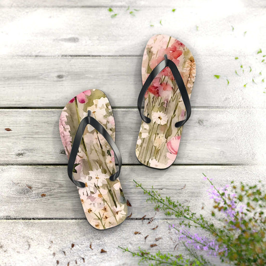 Floral Flip Flops