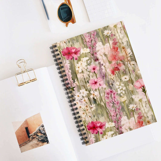 Floral Spiral Notebook