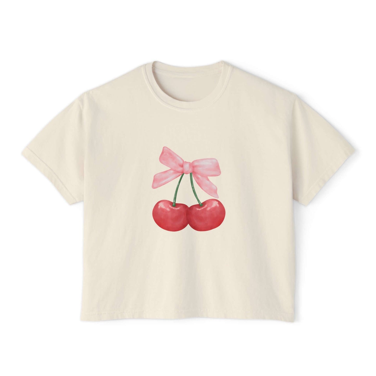 Cherry Women's Cropped Tee