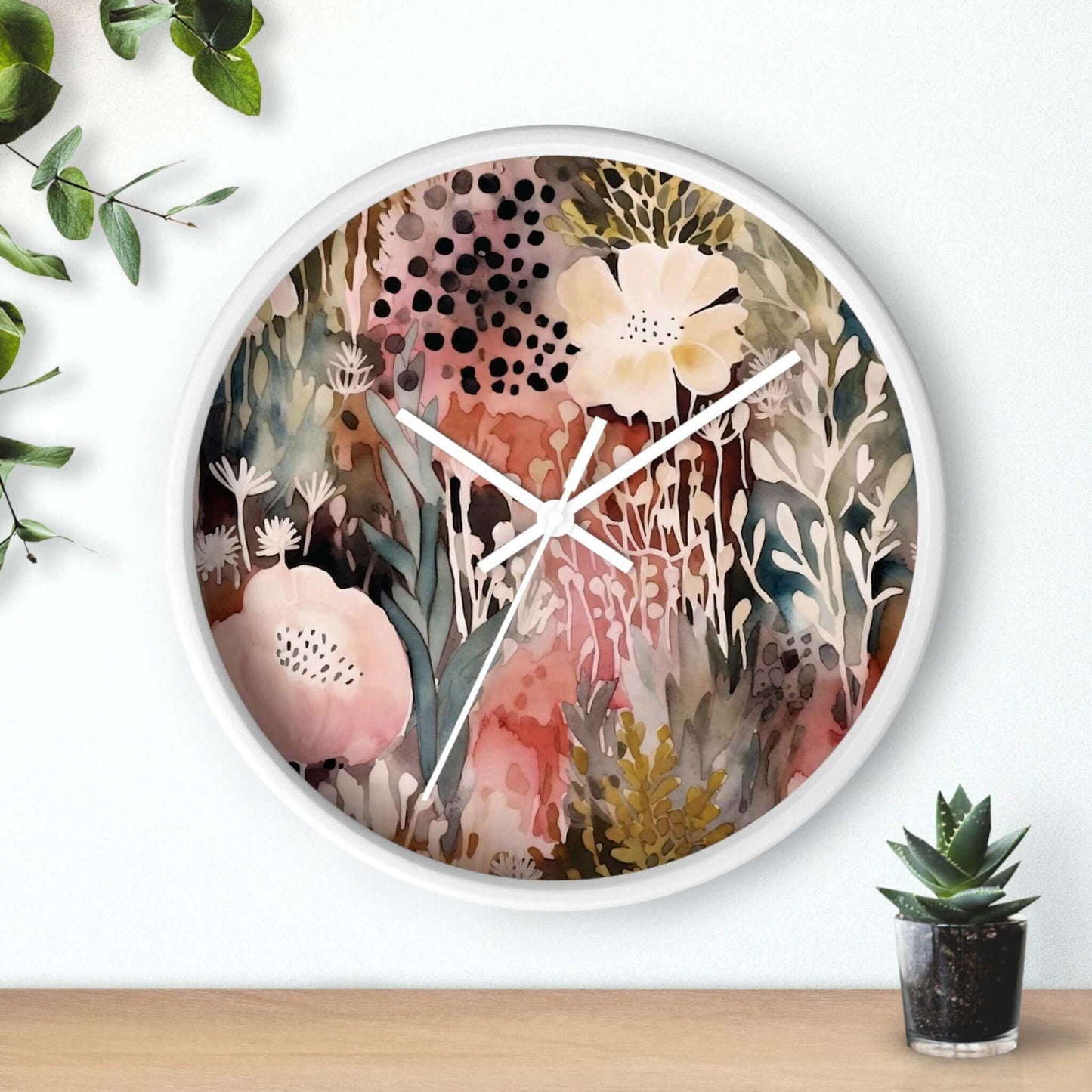 Floral Wall Clock