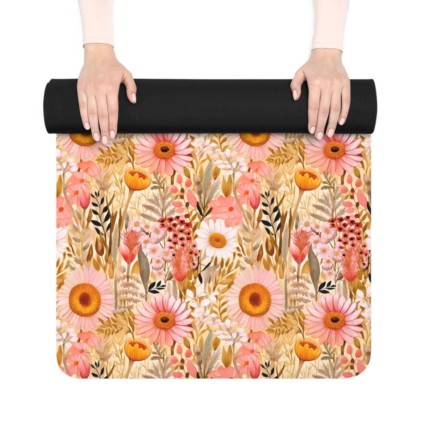 Floral Rubber Yoga Mat