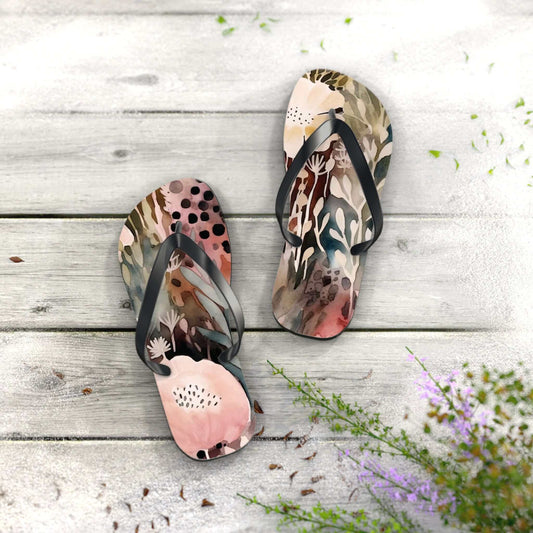 Floral Flip Flops