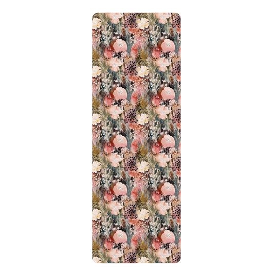 Floral Rubber Yoga Mat