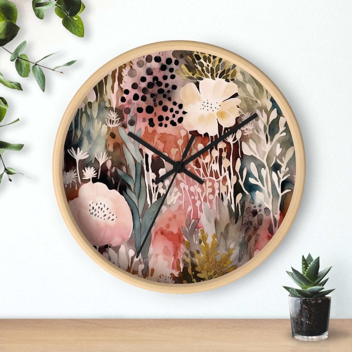 Floral Wall Clock