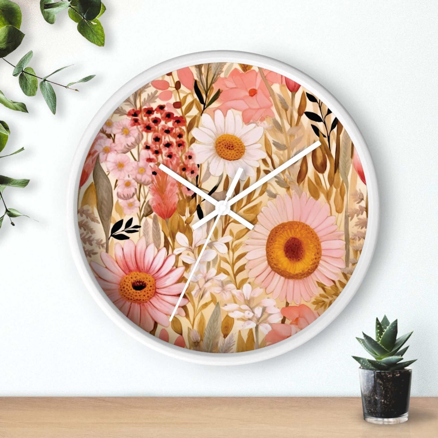 Floral Wall Clock