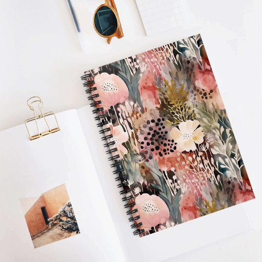 Floral Spiral Notebook