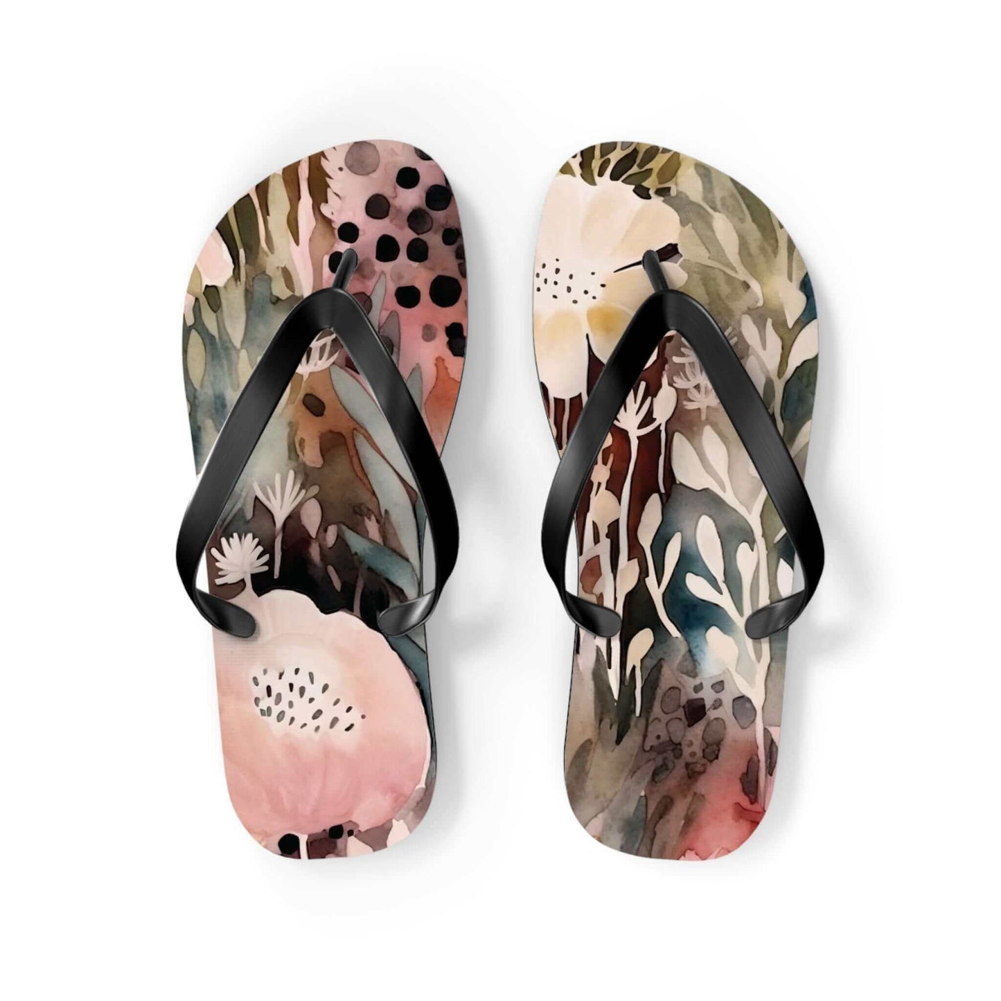 Floral Flip Flops