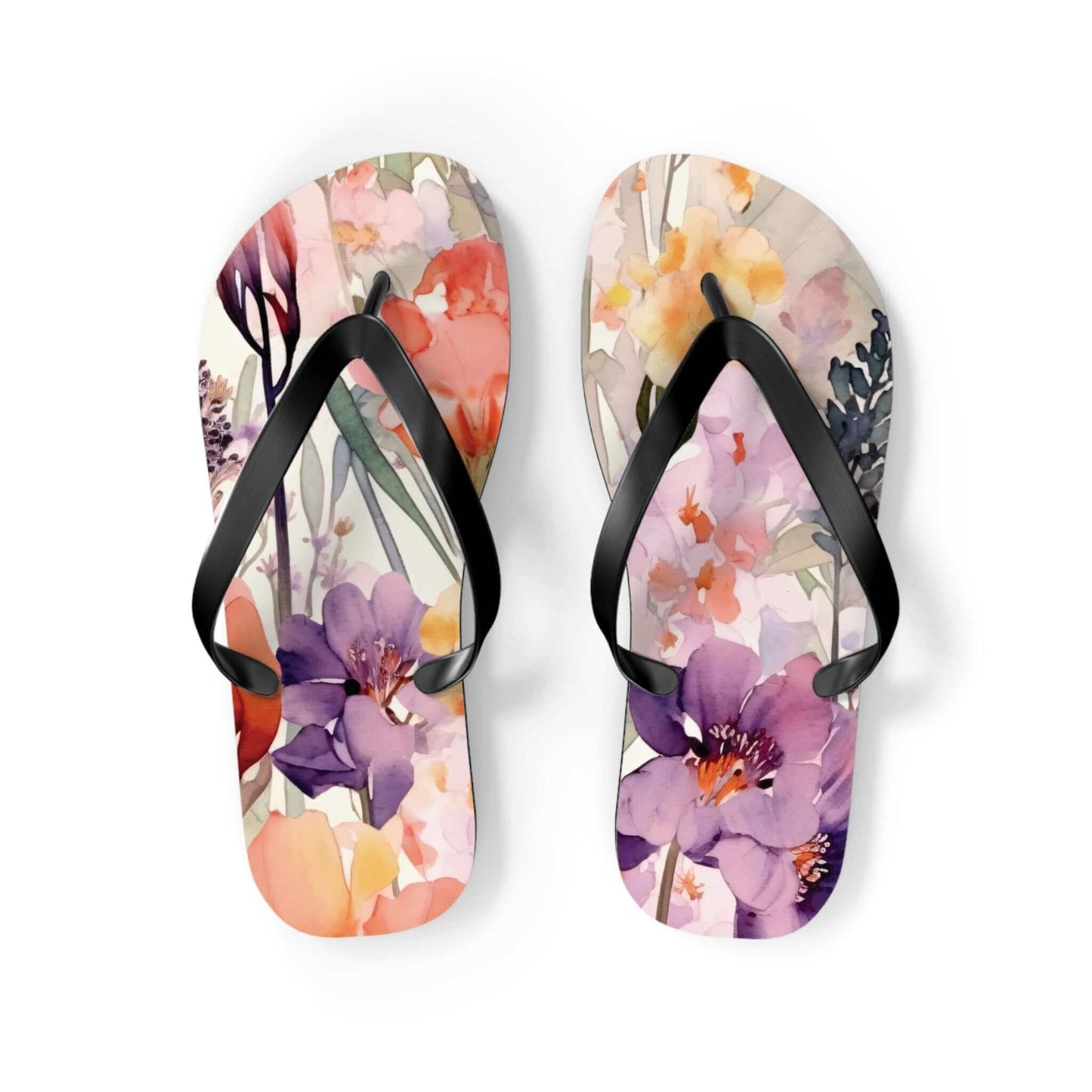 Floral Flip Flops