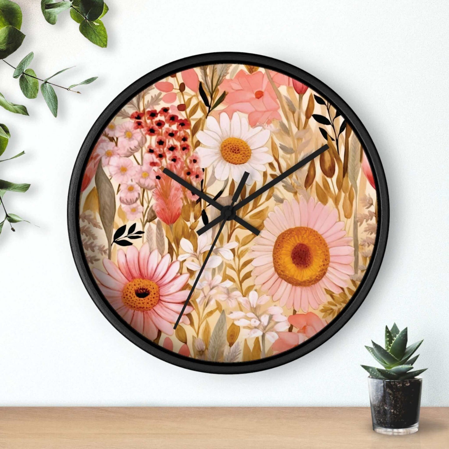 Floral Wall Clock