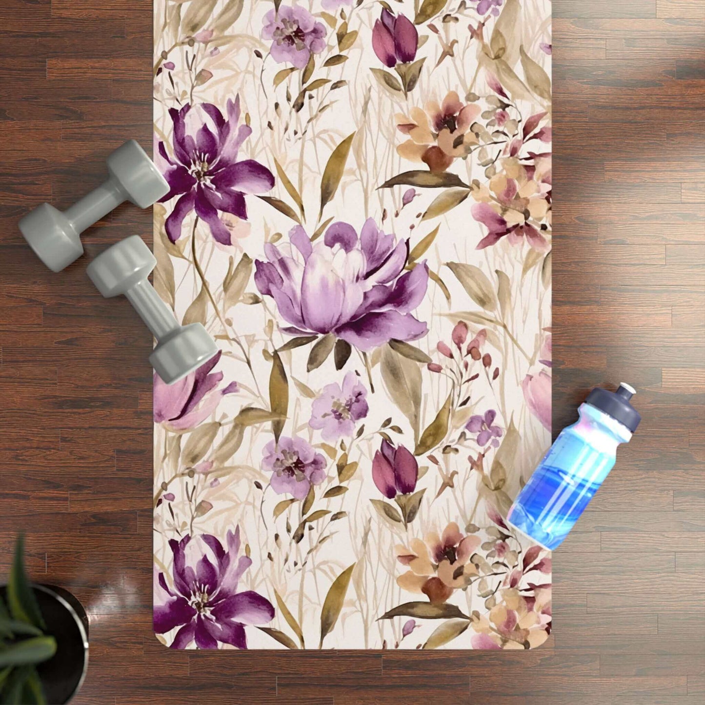 Floral Rubber Yoga Mat