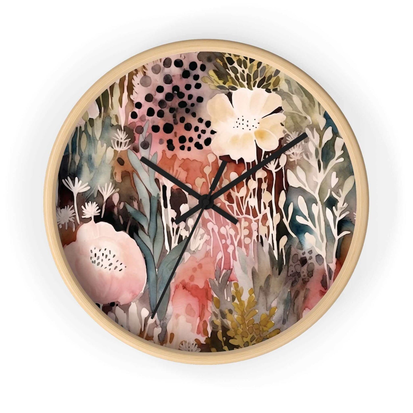 Floral Wall Clock