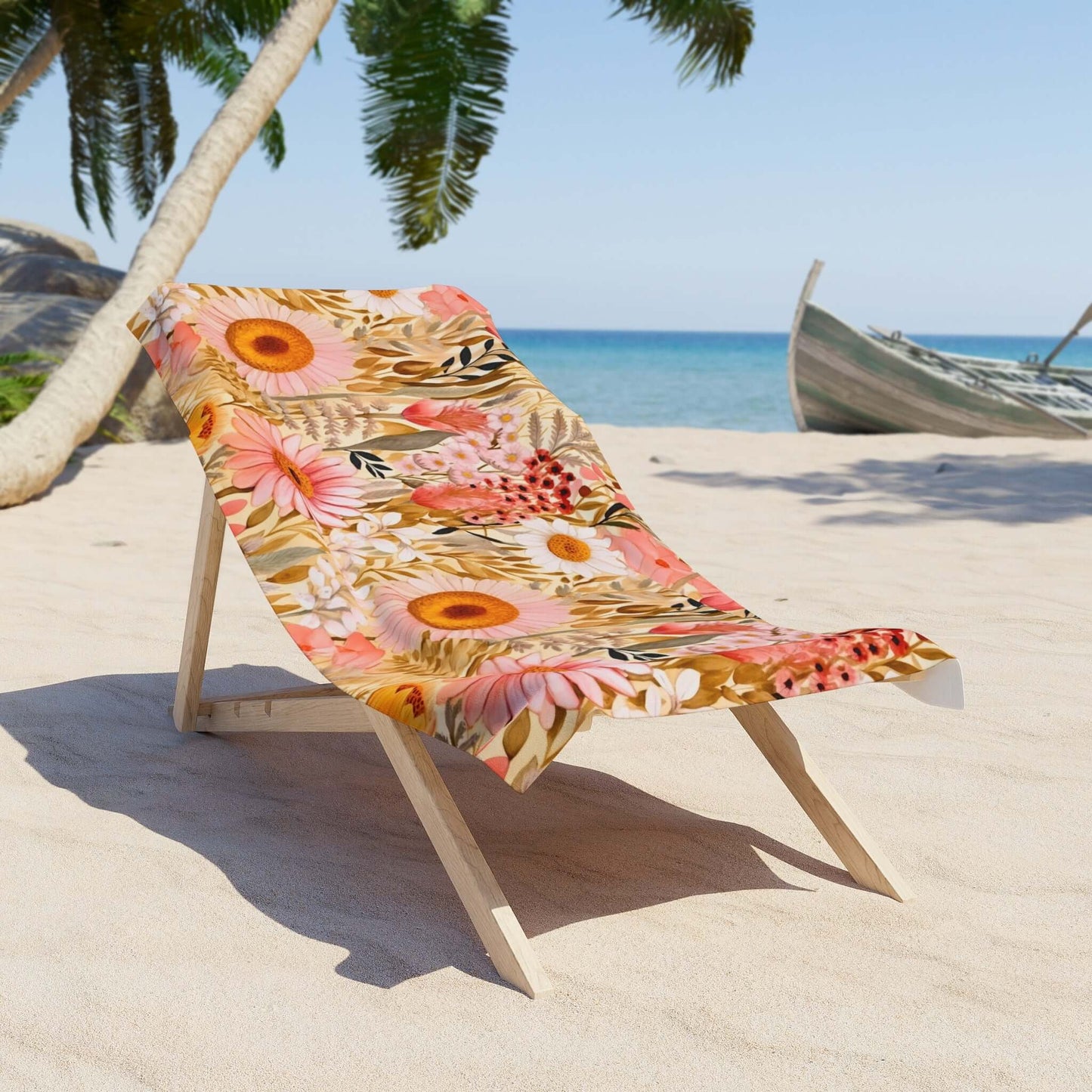 Floral Beach Towel