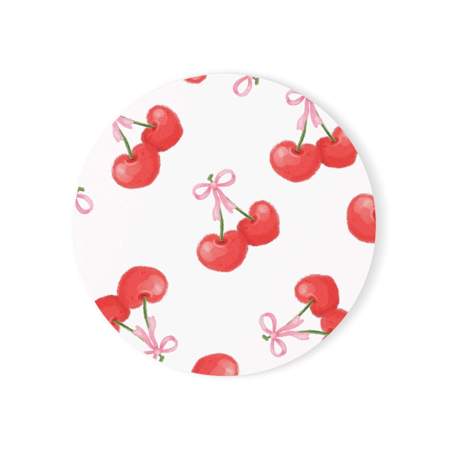 Cherry Drink Coasters