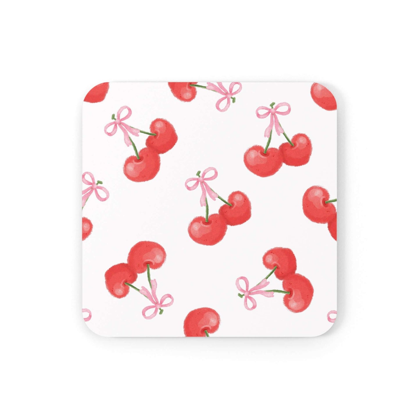 Cherry Drink Coasters