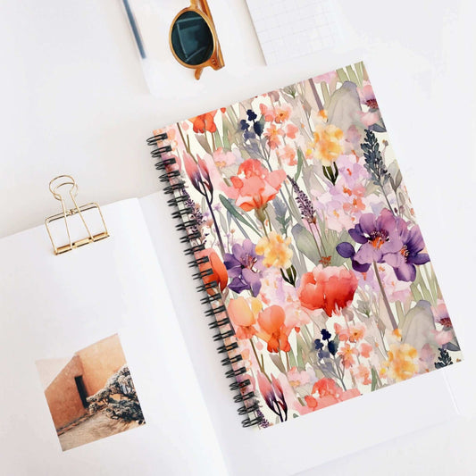 Floral Spiral Notebook