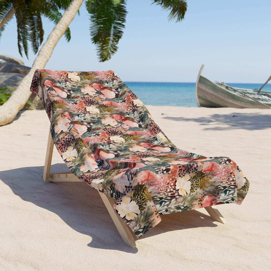 Floral Beach Towel