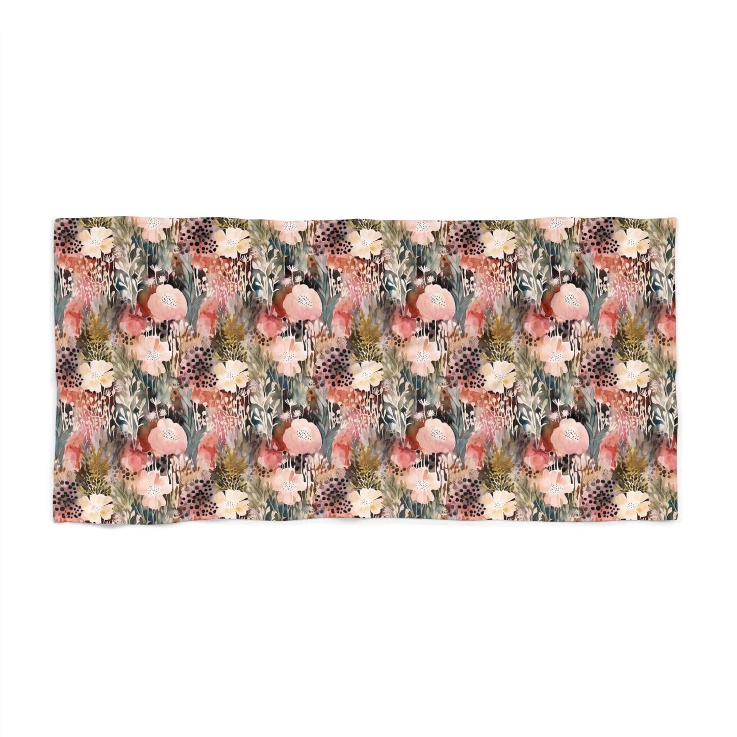 Floral Beach Towel