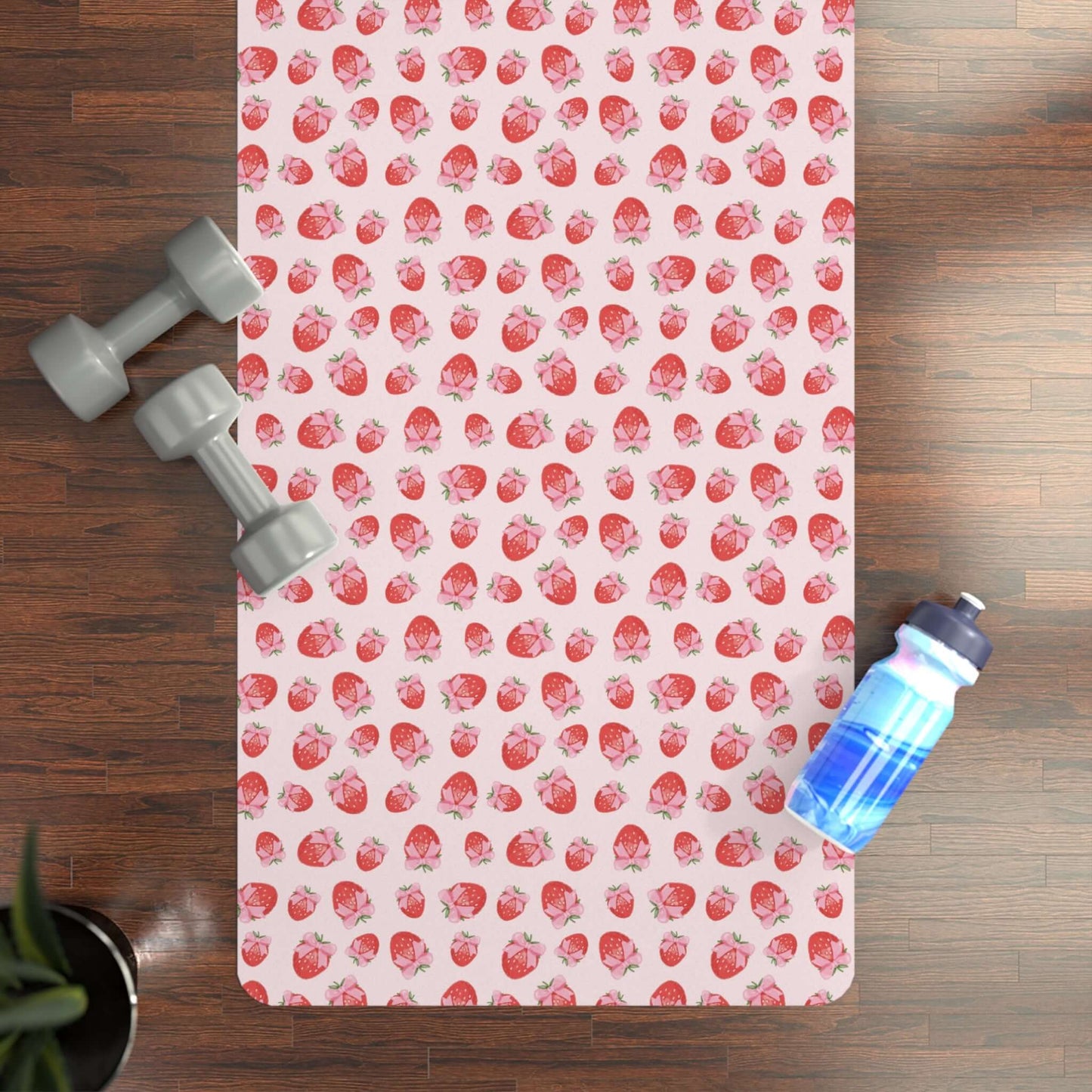 Strawberry Rubber Yoga Mat