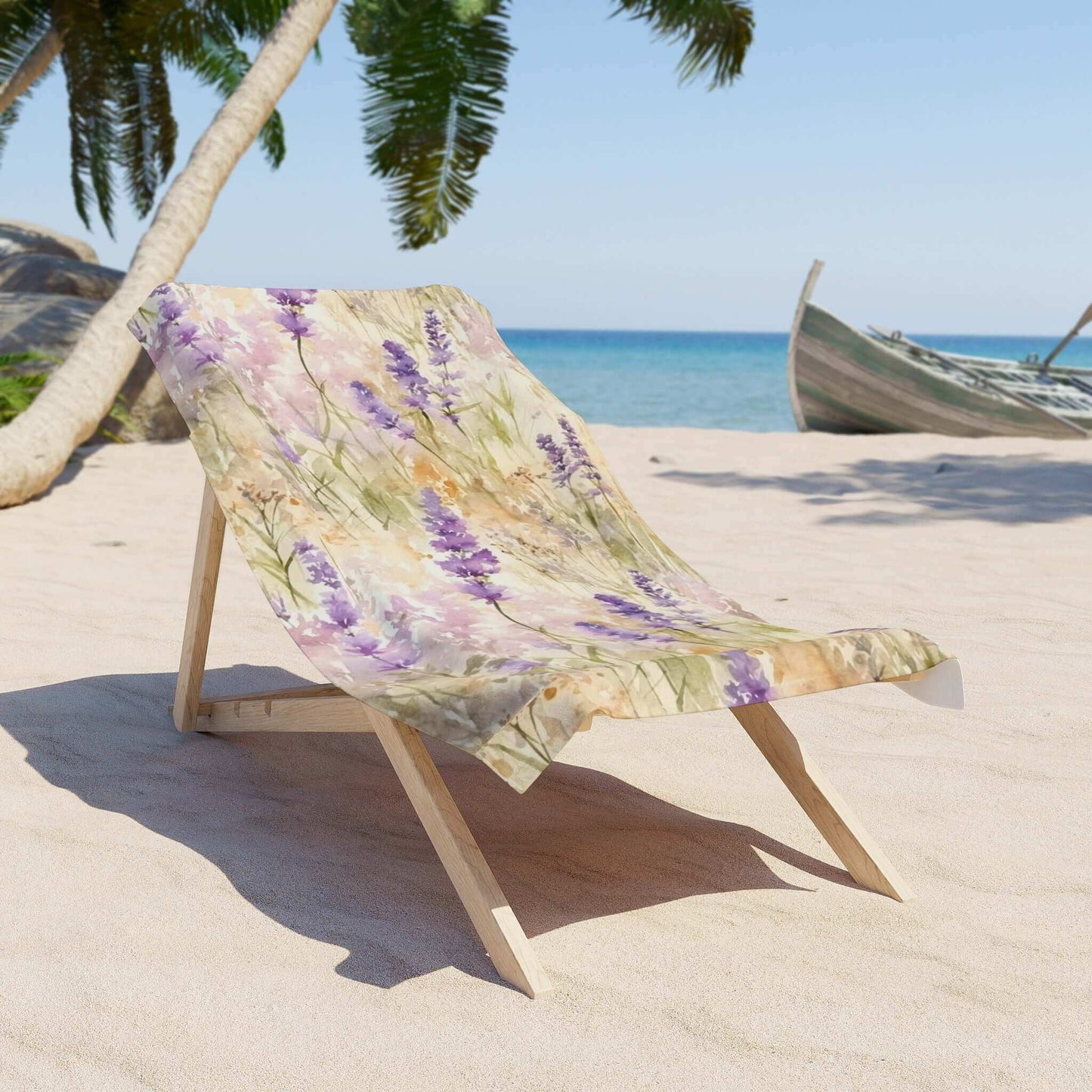 Floral Beach Towel