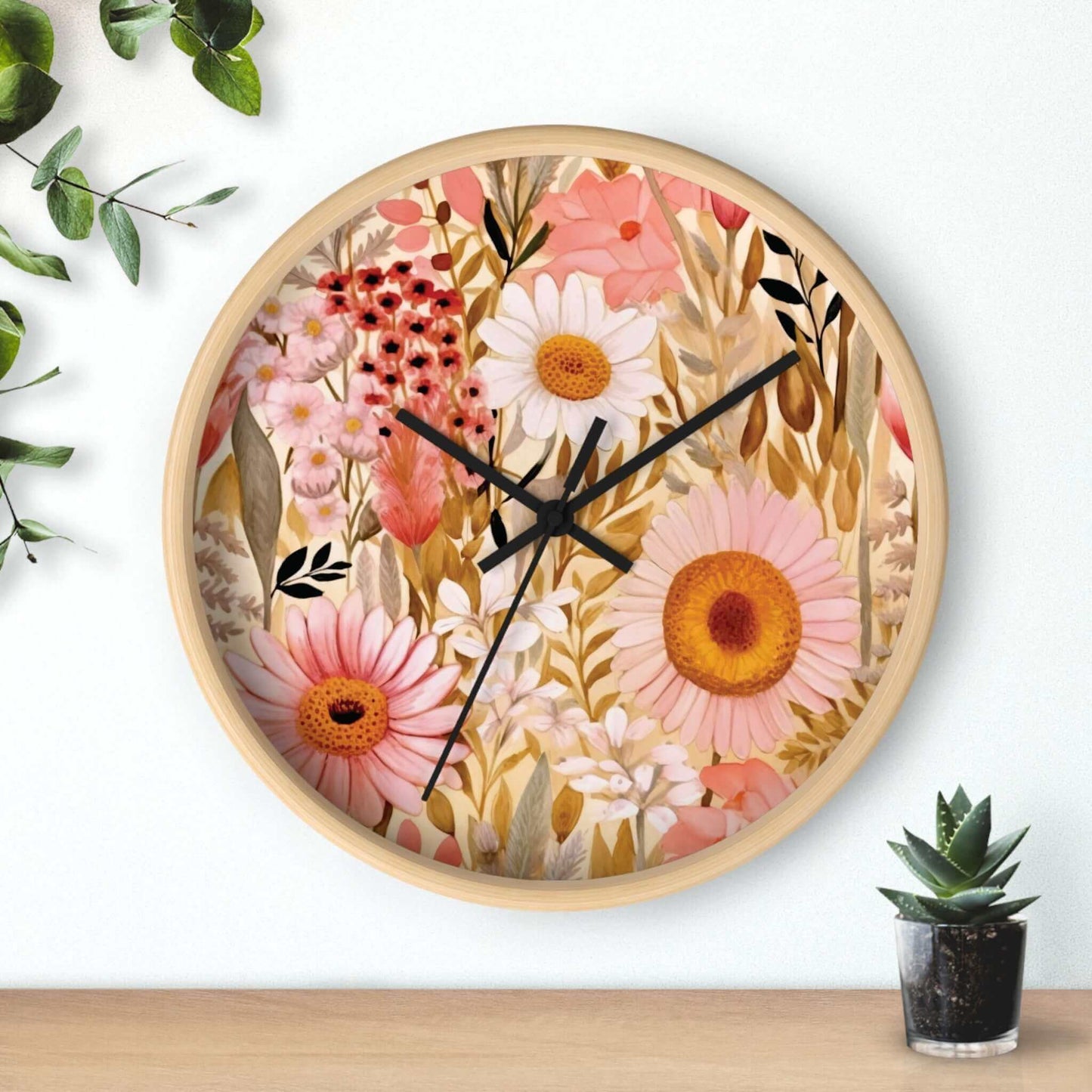 Floral Wall Clock