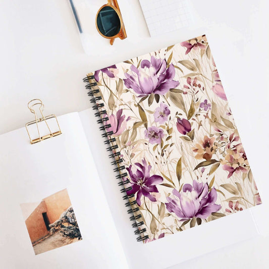 Floral Spiral Notebook