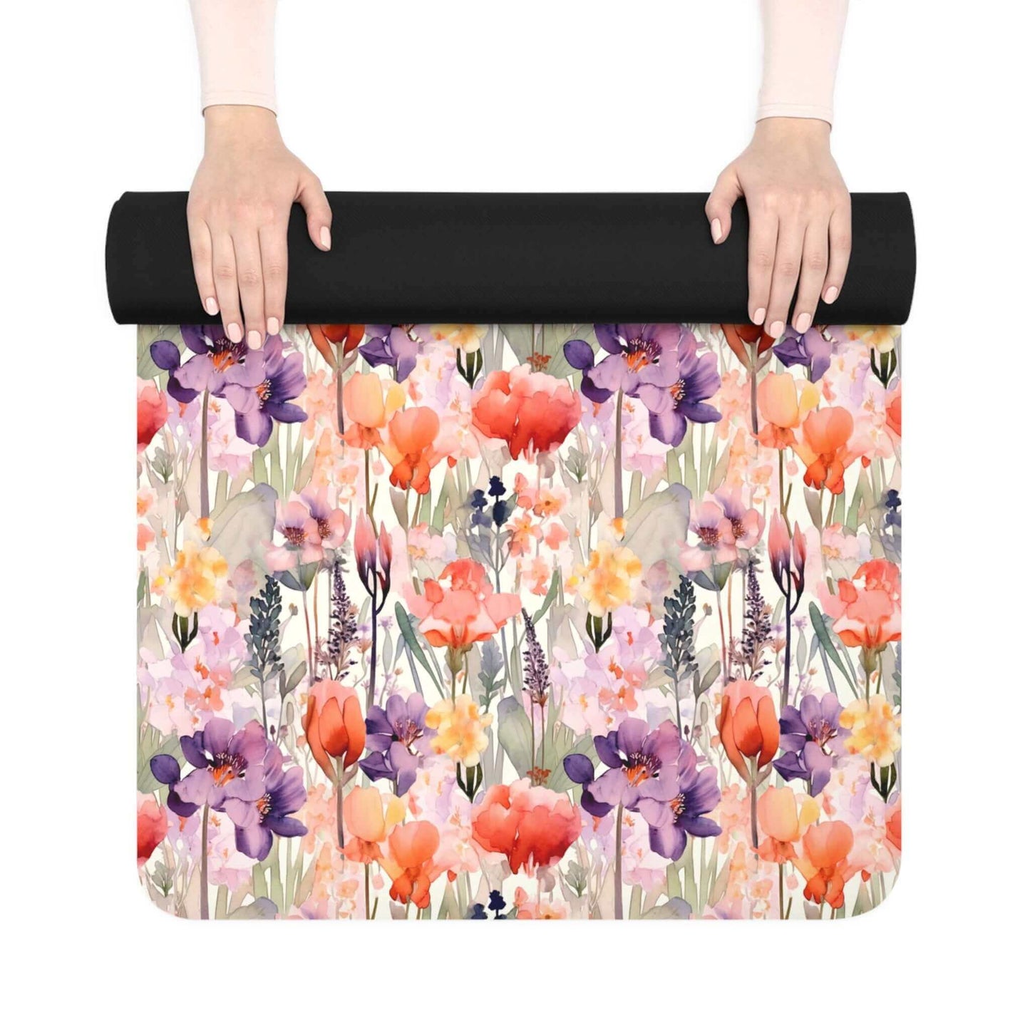 Floral Rubber Yoga Mat